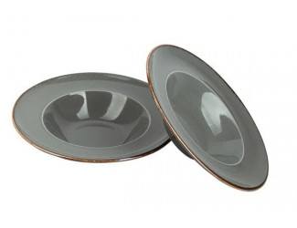 Набор глубоких тарелок для пасты 2шт 25см 500мл Porland Seasons Dark Grey тёмно-серый