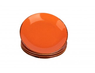 Набор тарелок 4шт 24см Porland Seasons Orange оранжевый