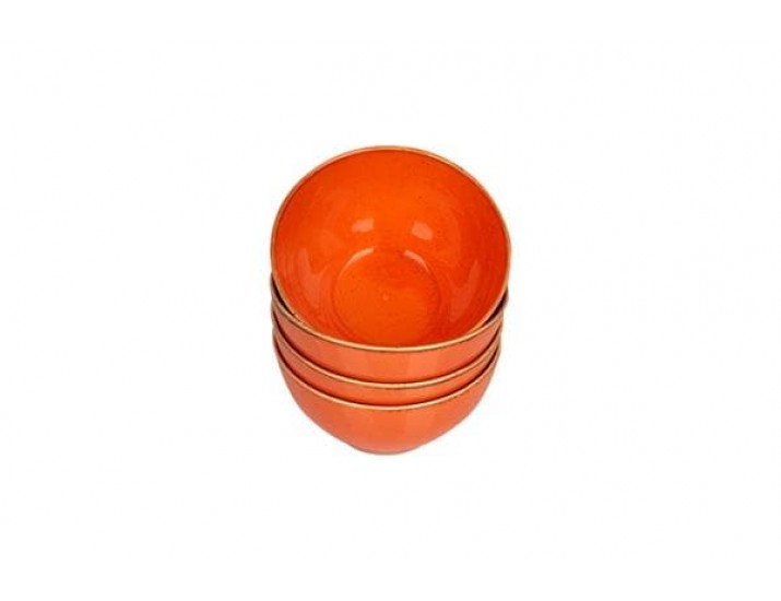 Набор салатников 4 шт 14см 500мл Porland Seasons Orange оранжевый