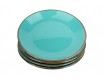 Набор тарелок 4шт 24см Porland Seasons Turquoise бирюзовый