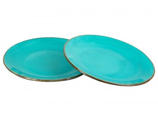 Набор тарелок 2шт 28см Porland Seasons Turquoise бирюзовый