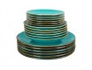 Столовый сервиз на 6 персон 18 предметов Porland Seasons Turquoise бирюзовый