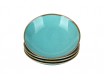 Набор тарелок суповых 2шт 21см 500мл Porland Seasons Turquoise бирюзовый