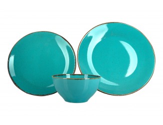 Обеденный набор на 1 персону 3 предмета Porland Seasons Turquoise бирюзовый