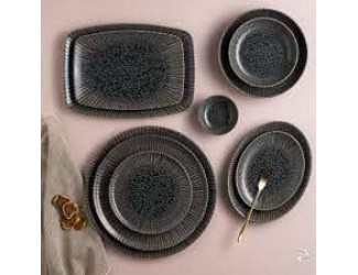 Блюдо овальное 21*16см Porland Iris grey серый Блюдо овальное 21*16см Porland Iris grey серый