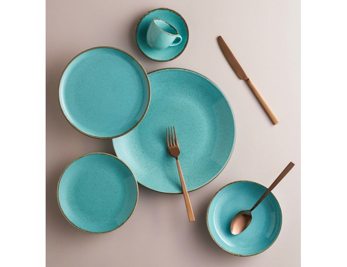 Чайный сервиз на персоны 5 предметов Porland Seasons Turquoise бирюзовый