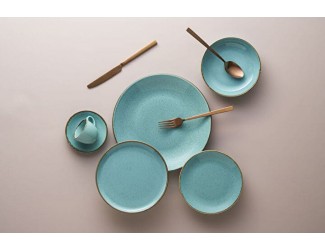 Блюдо прямоугольное 13,7*8,5*4см Porland Seasons Turquoise бирюзовый Блюдо прямоугольное 13,7*8,5*4см Porland Seasons Turquoise бирюзовый