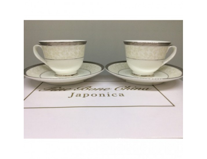 Набор кофейных пар на 2 персоны 4 предмета Japonica Фреска EMPL-7120-9