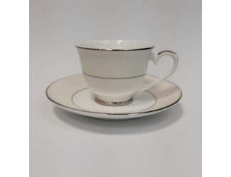 Набор кофейных пар на 2 персоны 4 предмета Japonica Серый шелк PL-8008PLem-9