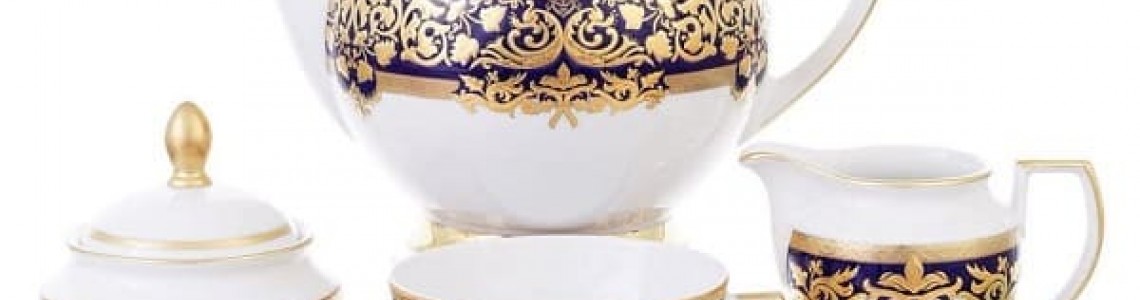 Favola cobalt gold Falkenporzellan Германия