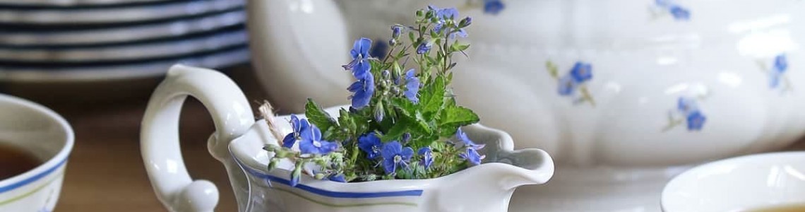 Синие цветы декор 0887 Leander