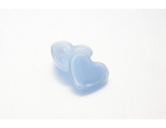 Шкатулка 10*9/5см Милое Сердце голубой стекло Soga Glass Z43428Z