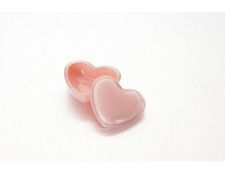 Шкатулка 10*9см Милое Сердце розовый стекло Soga Glass Z43624Z