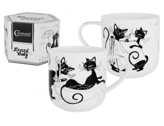 Кружка Carmani Crazy Cats 500мл. Кошка в ванне