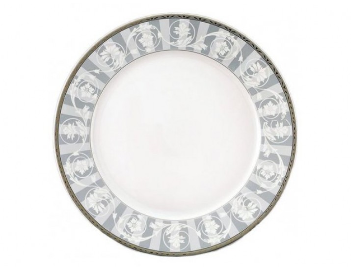 Блюдо круглое мелкое 30см Leander Сабина Серый орнамент декор 1013 02111333-1013