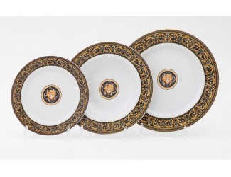 Набор тарелок 18 предметов Leander Сабина Версаче декор 172B