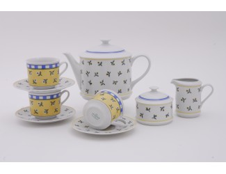 Сервиз чайный 15 предметов 6 персон Leander Сабина Мелкие цветы декор 0317 02160725-0317