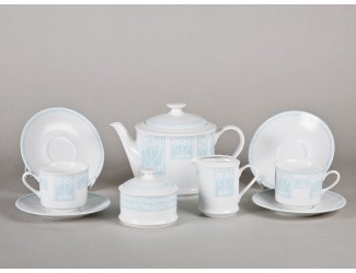 Сервиз чайный 15 предметов 6 персон Leander Сабина Голубой орнамент 02160725-242C