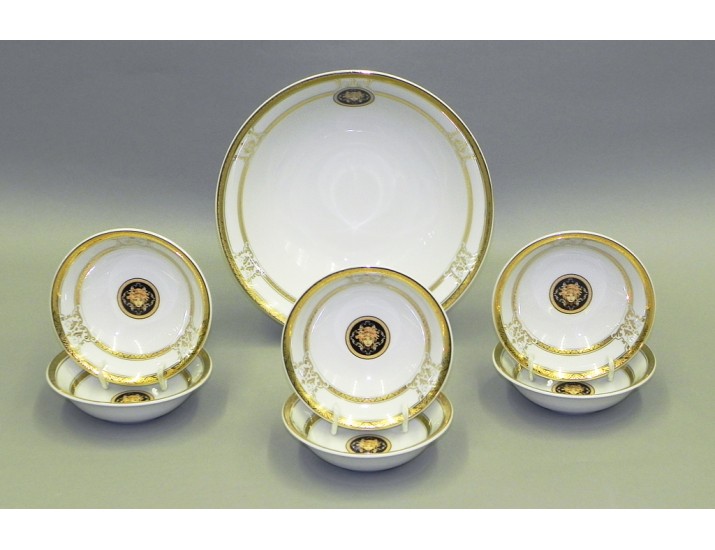 Набор салатников 7 предметов Leander Сабина Золотая лента (Версаче) декор A126 02161416-A126
