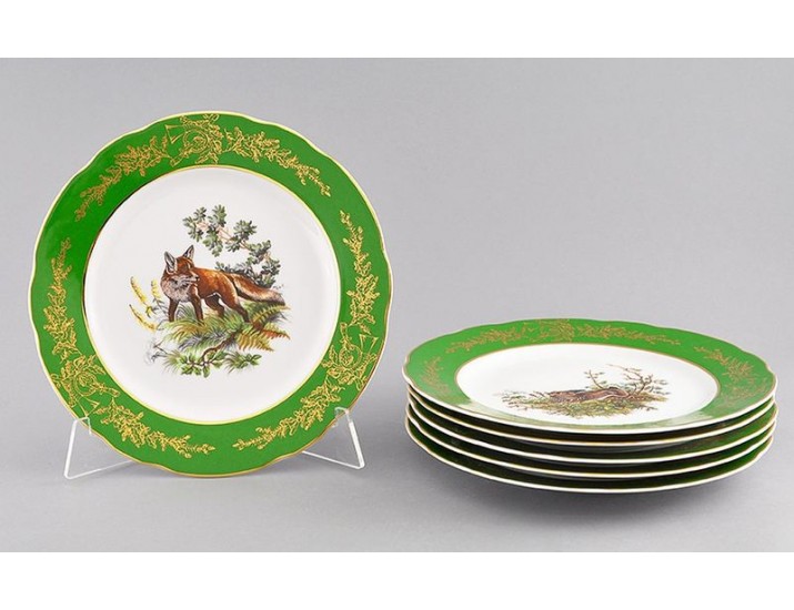 Набор тарелок мелких 6шт 25см Leander Мэри-Энн Царская охота декор 0763