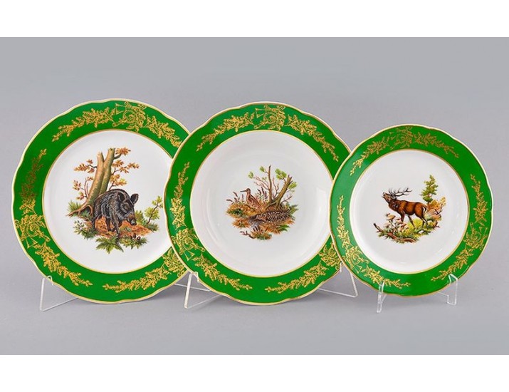 Набор тарелок 18 предметов Leander Мэри-Энн Царская охота декор 0763