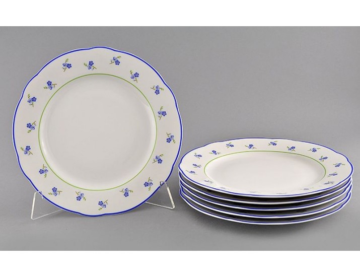 Набор тарелок 18 предметов Leander Мэри-Энн Синие цветы декор 0887