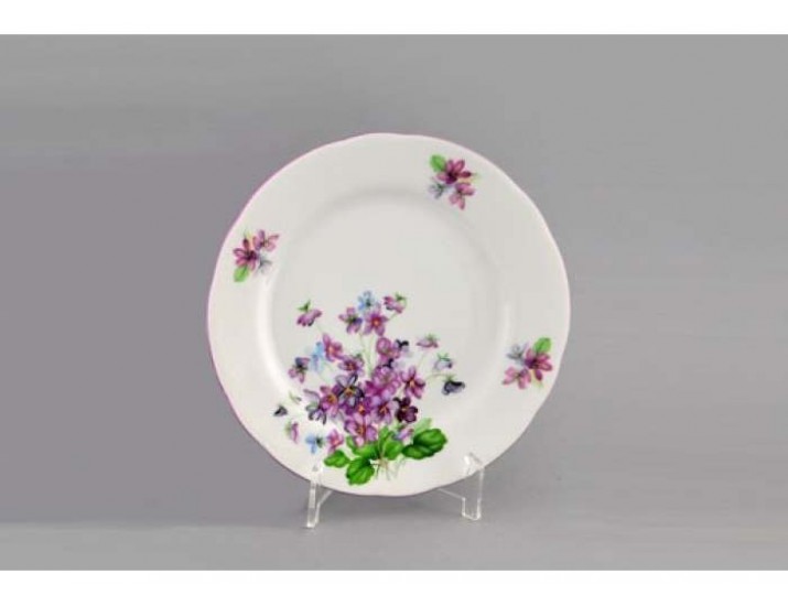 Набор тарелок мелких 6шт 19см Leander Мэри-Энн Лиловые цветы декор 2391
