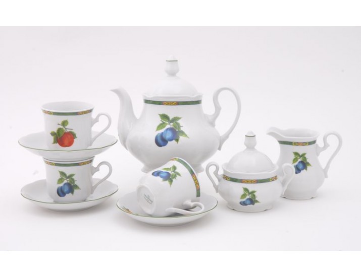 Сервиз чайный 15 предметов 6 персон Leander Мэри-Энн  Фруктовый сад  03160725-080H