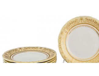 Набор тарелок мелких 6шт 25см Rudolf Kampf Национальные традиции жёлтый 07160115-238C