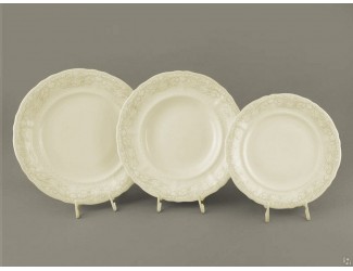 Набор тарелок 18 предметов Leander Соната Серый узор 07560119-3002