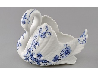 Лебедь конфетница Leander Гжель (Луковый рисунок) декор 0055 20118426-0055