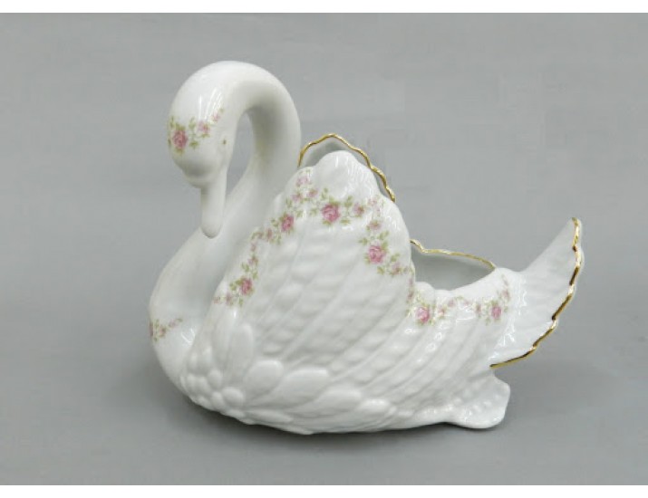 Лебедь конфетница Leander Мелкие цветы декор 0158 20118426-0158