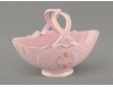 Корзина 18см Leander Соната Мелкие цветы декор 0158 розовый фарфор 20212814-0158