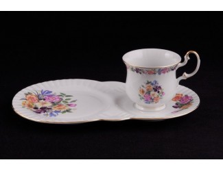 Сервиз чайный для завтрака из 2 предметов Leander Моника Букет цветов