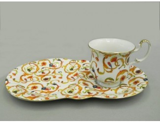 Сервиз чайный для завтрака из 2 предметов Leander Моника Цветочный узор