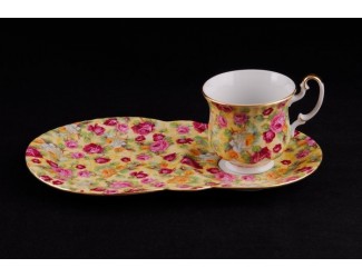 Сервиз чайный для завтрака из 2 предметов Leander Моника Цветы