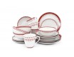 Чайно-столовый сервиз на 4 персоны 20 предметов Leander Hyggelyne красный 71162120-327D