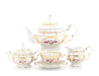 Сервиз чайный 15 предметов 6 персон Leander Золотой сад декор 0740 07160725-0740