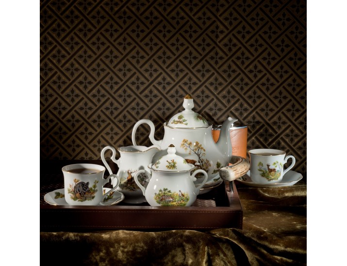Чайно-столовый сервиз Leander 6 персон 40 предметов Мэри-Энн Охота декор 0363