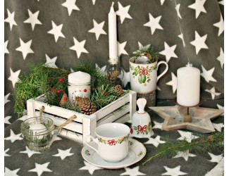 Кружка Leander 0,22л Новогодняя коллекция Новогодние шишки декор 2571 25114013-2571