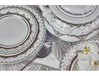 Блюдо овальное 23см Leander Соната Золотая чешуя декор 2517 07116125-2517