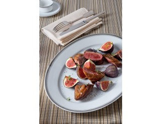 Блюдо овальное 32см Leander Сабина Отводка платина, декор 0011 02111523-0011