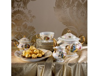 Блюдо овальное 23см Leander Соната Мадонна перламутр декор 0676 07116125-0676