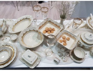 Салатник 26см Leander Соната Золотая чешуя декор 2517 07111417-2517