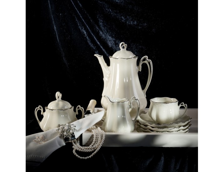 Сервиз чайный Leander Виктория мокко 15 предметов на 6 персон 200мл 62560725-2215