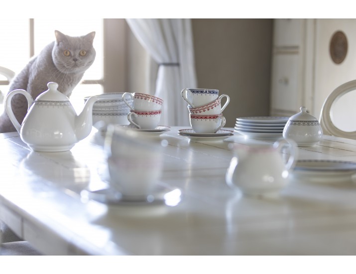 Чайно-столовый сервиз на 4 персоны 20 предметов Leander Hyggelyne голубой 71162120-327B