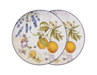 Набор тарелок 2шт 25,5см Lefard Прованс Лимоны 104-575