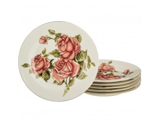 Набор тарелок 6шт 19см Lefard Корейская роза 126-502