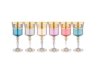 Набор бокалов для вина 6шт 300мл Art Decor VENEZIANO GOLORS