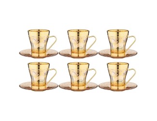 Набор для чая на 6 персон 12 предметов 245мл Art Decor Amalfi Ambra Oro